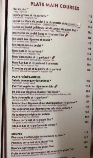 Thaï Nam - Menu Image 4